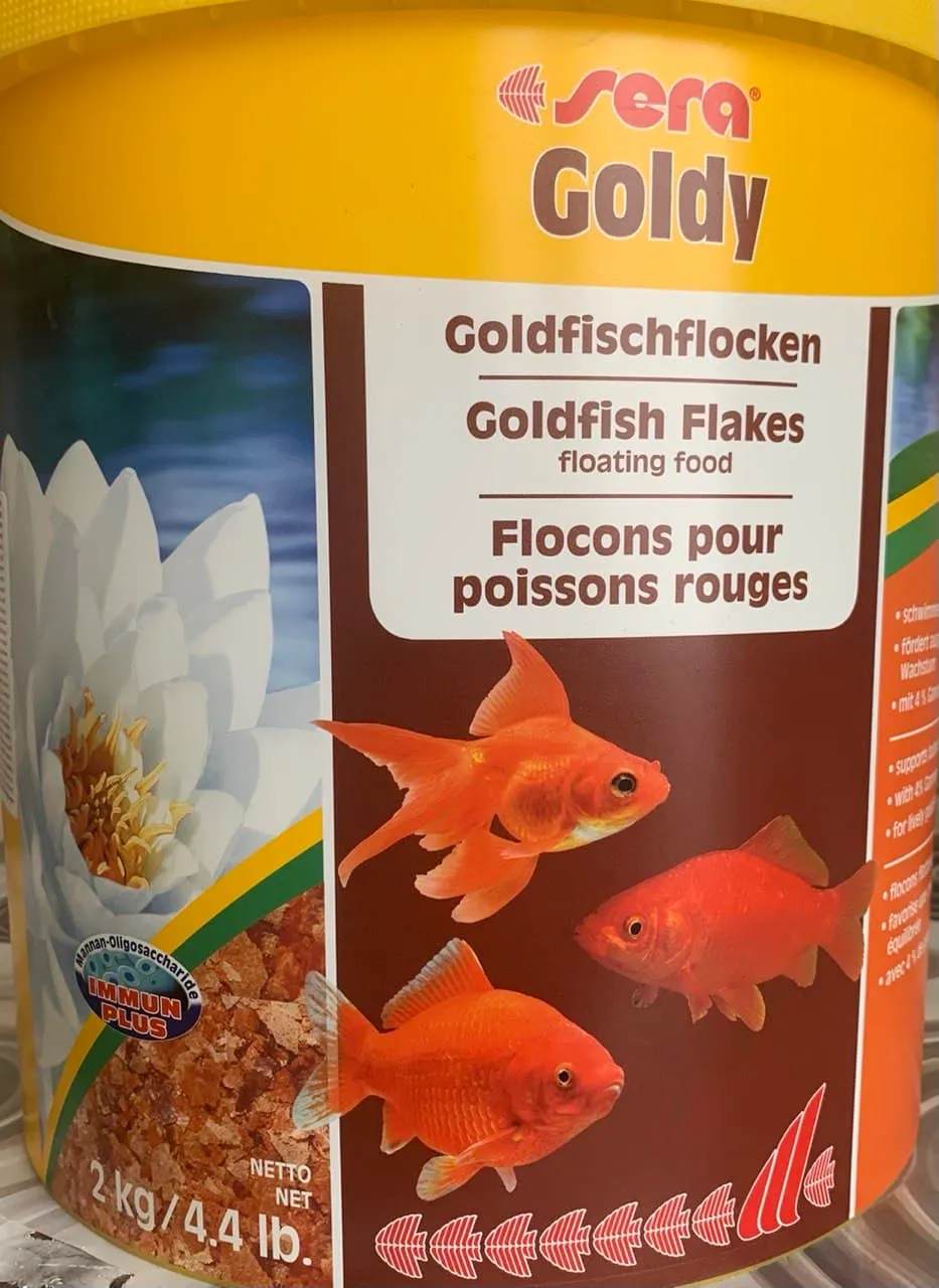Корм Sera Goldy Nature, корм для золотих рибок. Пластівці, 0,1кг