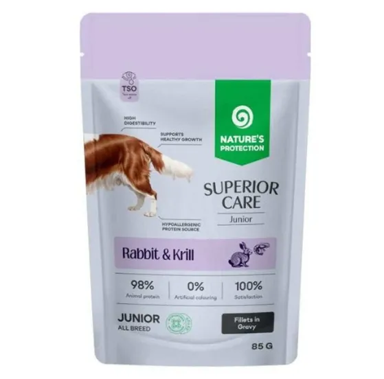 47912 Пауч для собак Junior GF All Breed з кроликом та крилем 85гр