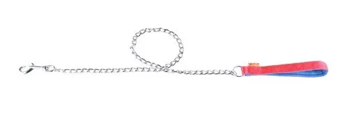 CoLLaR повідець-ланцюг з нейлоновою ручкою (малі породи) червоний, W 2 мм, L 105 см