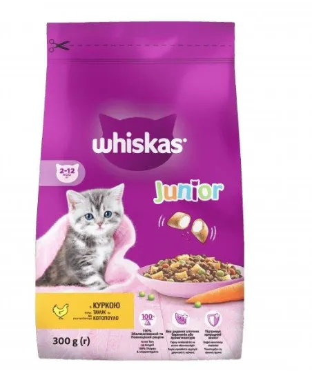 Віскас сухий 300г для кошенят курка