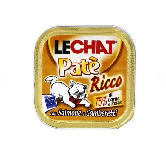 LECHAT RICCO SALMON/SHRIMPS GR. лосось та креветки 100г
