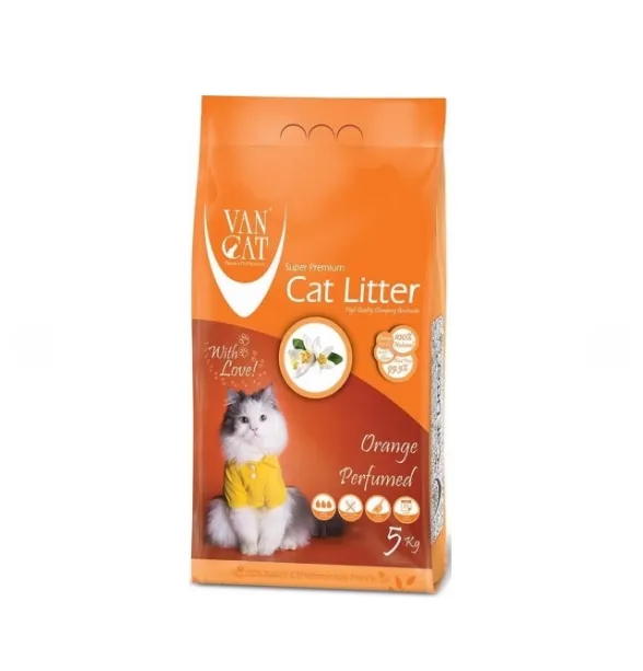 Van Cat Orange Наповнювач туалетів бентонітовий, 5 кг