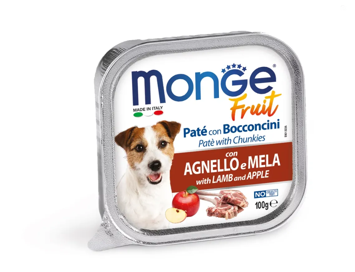 Корм для собак MONGE Fruit Lamb/Apple ягня/яблуко 100г