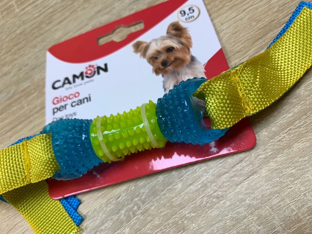Іграшка для собак Camon Кістка TPR з стрічкою, 27см AD0394