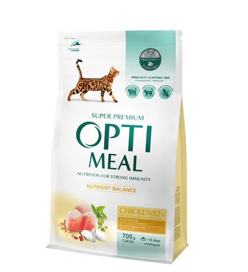 Optimeal+ для котів, курка 700г