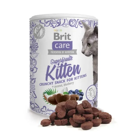 Ласощі Brit Care Snack Superfruits Kitten для кошенят 100г 111268