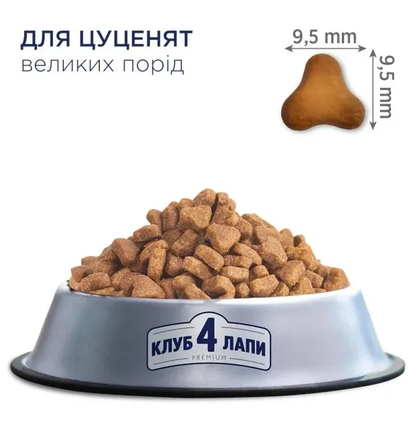К4Л сухий корм для цуценят великих порід з куркою 2кг
