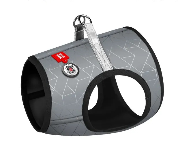 2928 Шлея м'яка WAUDOG Clothes з QR паспортом, світловідбивна XS3, В32-35, С22-24см