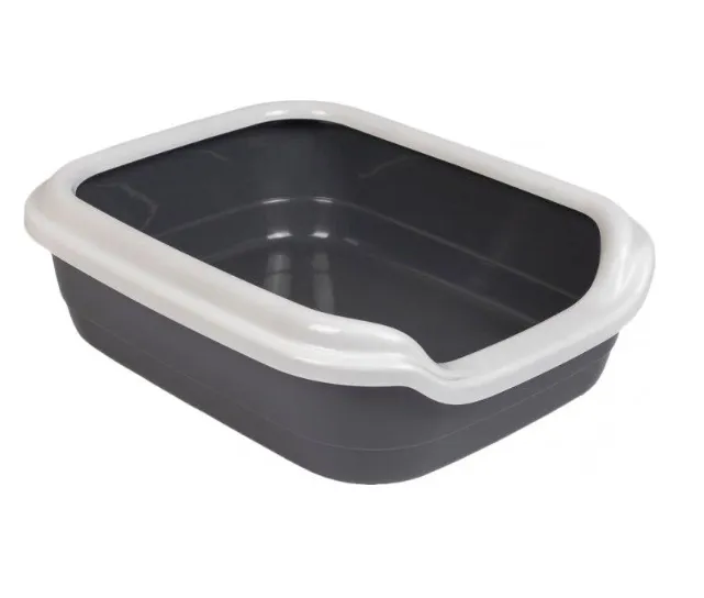 Туалет для котів "Comfort L"49*39*15 Бордо/Лайм/Сірий/Ультрамарин PR241739/241740