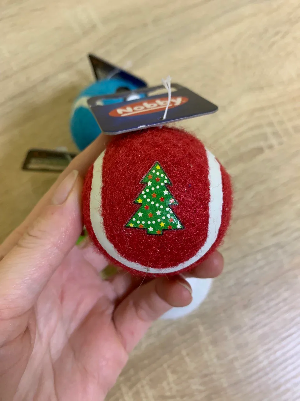 65632 М'яч Xmas тенісний "Новорічний" 5см