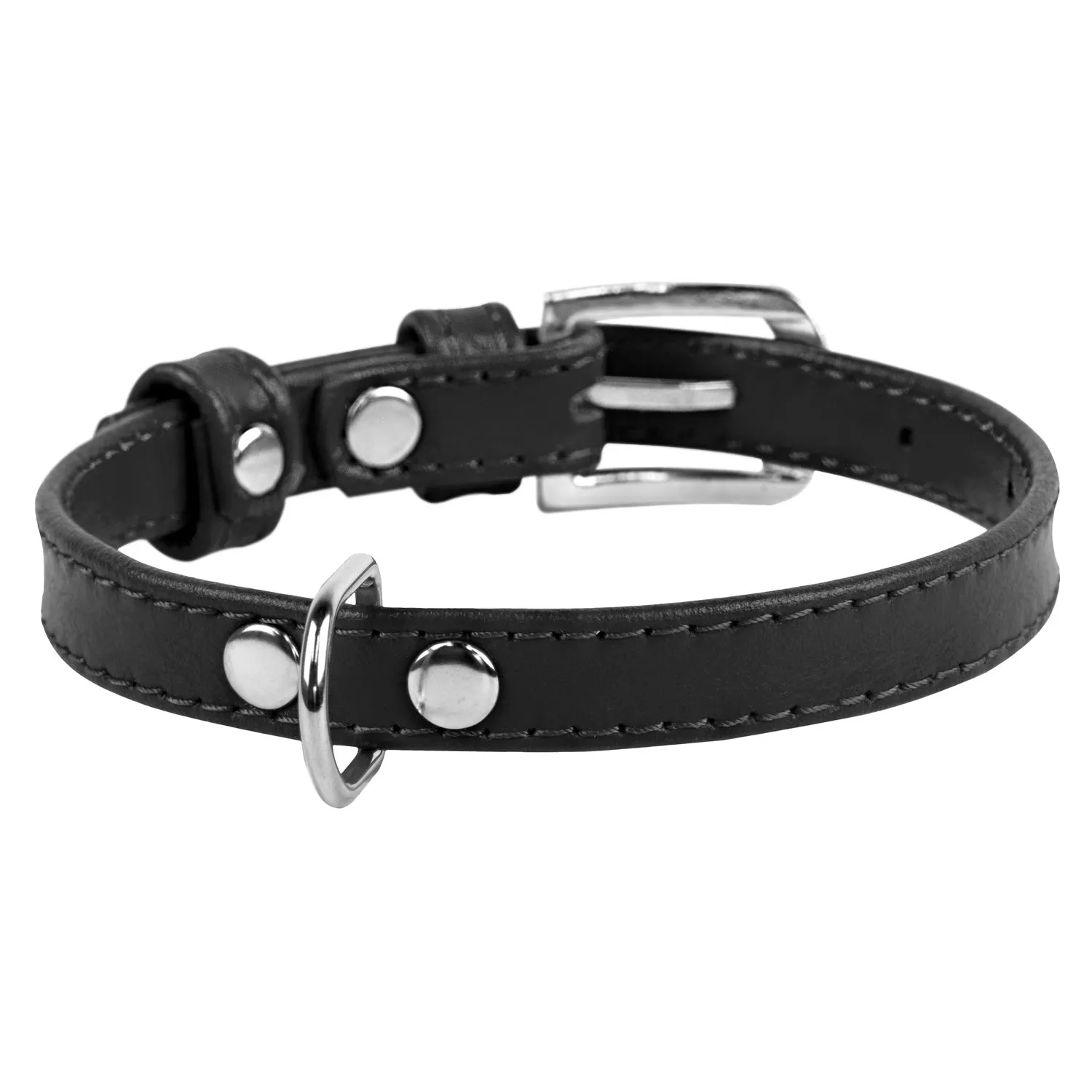 CoLLaR Glamour нашийник без прикрас (чорний), W 9 мм, L 19-25 см