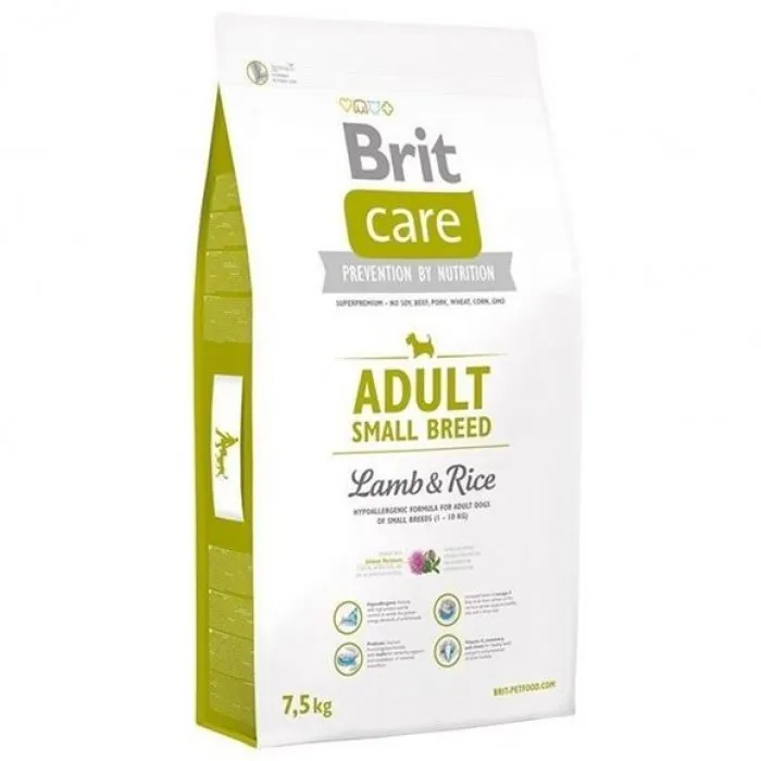Brit Care Adult Small Breed Lamb & Rice для собак вагою до 10кг 1kg