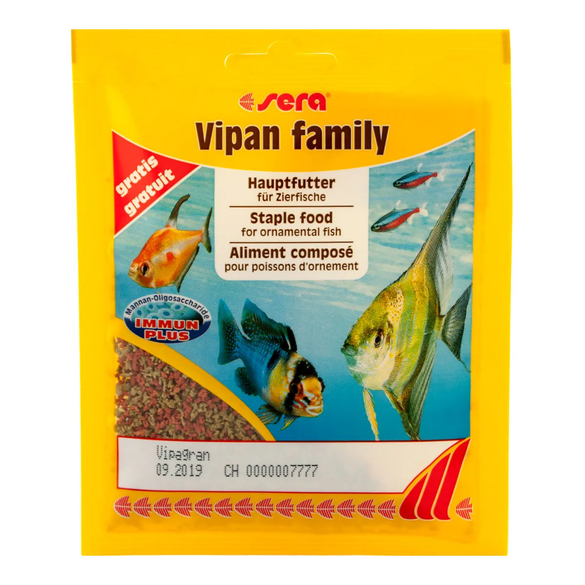 sera vipagran - family корм для всіх акв.риб. Гранули 5г