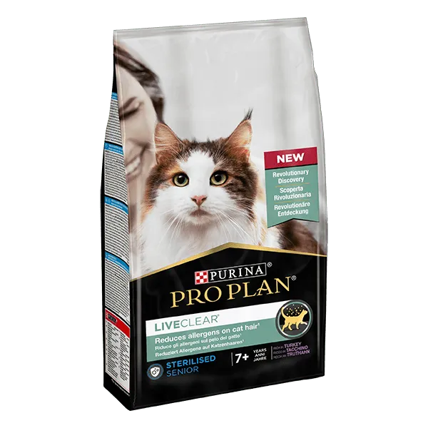 ProPlan 1,4кг LiveClear Sterilised З індичкою для стерилізованих старше 7р