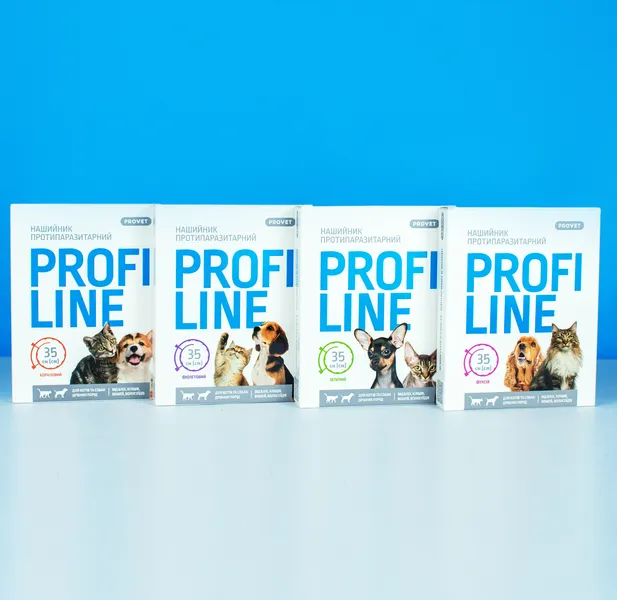 Нашийник ProVET Profi Line протипаразитарний для котів та собак 35см колір в асорт.