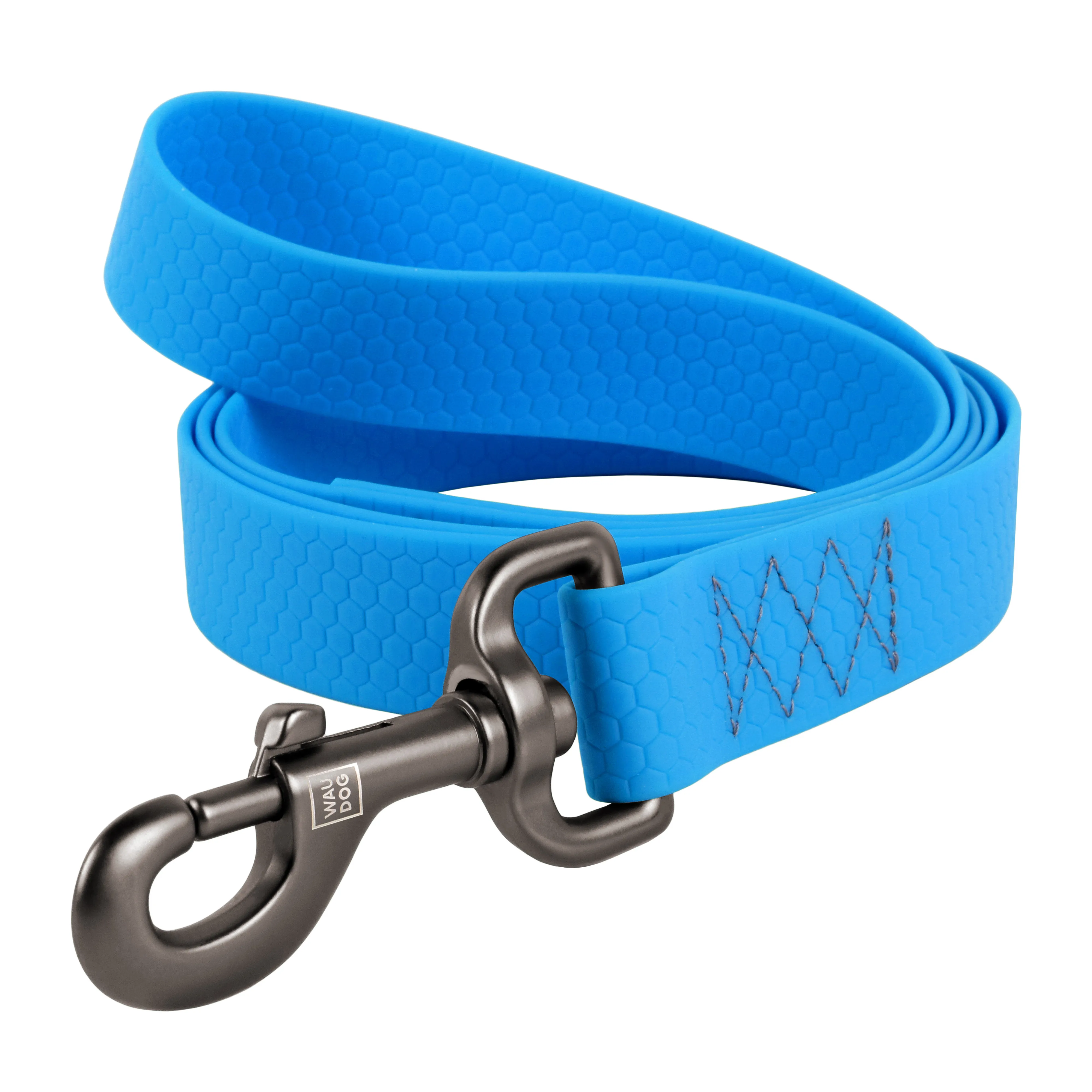 27232 Повідець WauDog Waterproof, водостійкий (25мм,122см) блакитний