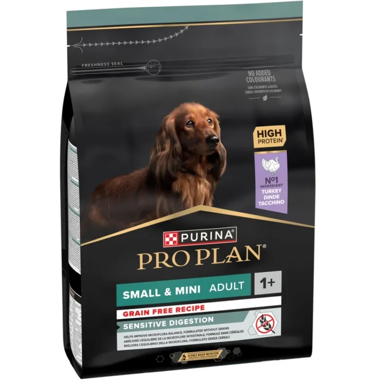 ProPlan Adult Small&Mini GF Sens. digestion беззерн. з індичкою для соб. малих порід з чут. травл. 1кг