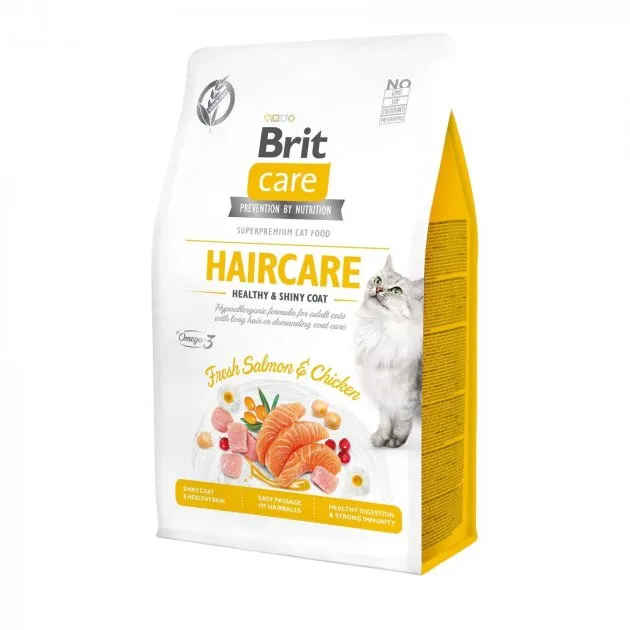 Brit Care Cat GF Haircare Healthy & Shiny Coat (здоров'я шкіри і шерсті) 2kg