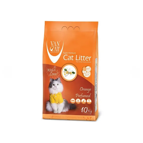 Van Cat Orange Наповнювач туалетів бентонітовий, 10 кг