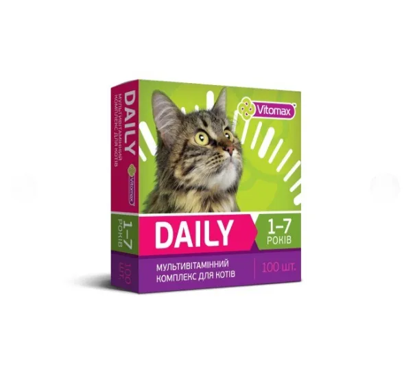 Вітаміни "Daily" для котів 100шт. (50г) 201647