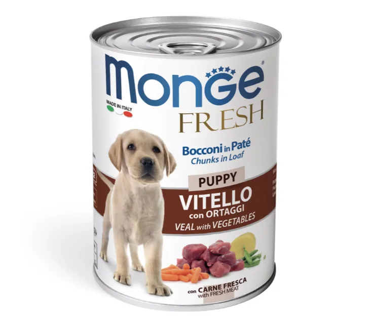 Корм для цуценят MONGE Fresh Puppy Veal/Veg телятина/овочі 400г
