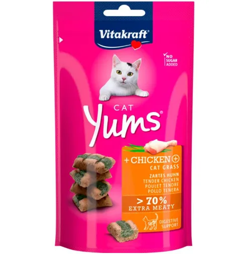 Ласощі для котів Vitakraft Yums курка та котяча м'ята 40г 51531