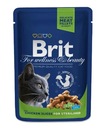 Brit Premium Cat pouch (курка для стерилізованих) 100g