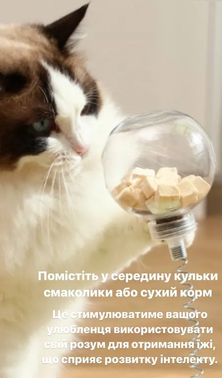 Іграшка для котів "Куля на присосці"