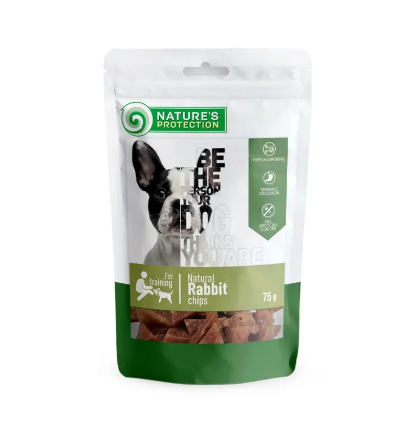 Nature's Protection Snack Чіпси з кролика для собак 75г