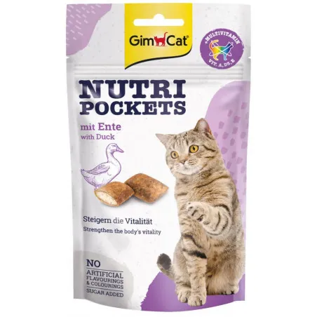 Nutri Pockets для котів Качка+Мультивітамін 60г (G-419220/419312)