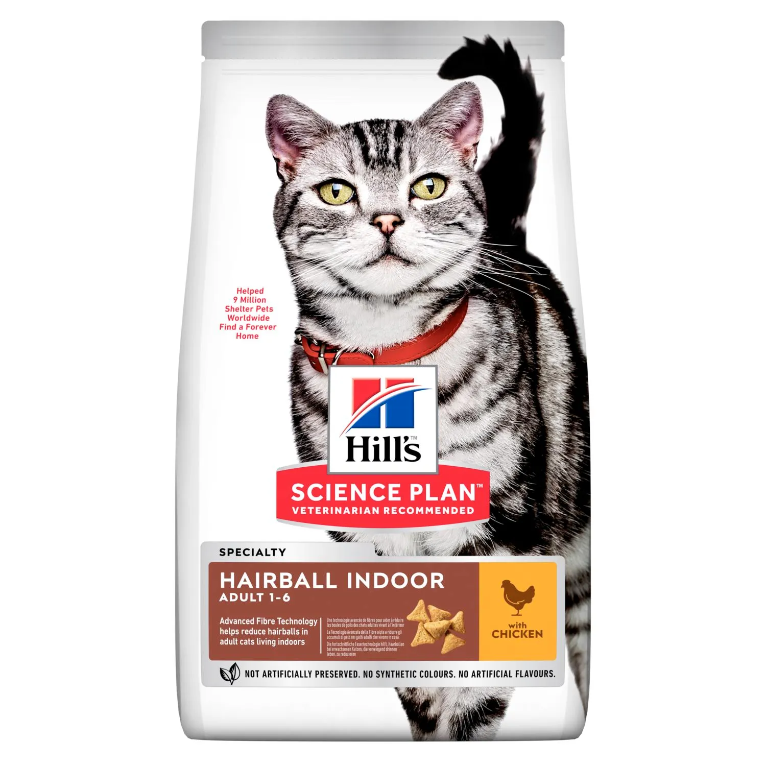 FEL HB&IndoorCat Adult-виведення шерсті, для котів що живуть вдомі, 1кг