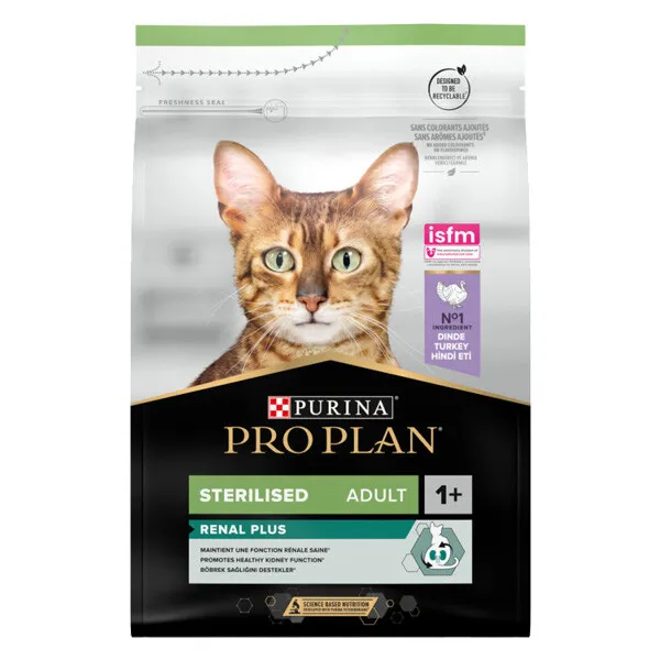 ProPlan 3 кг Sterilised Renal з індичкою для стерилізованих