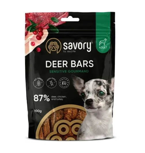 Джерки Savory Bars батончики з олениною 100г 21120