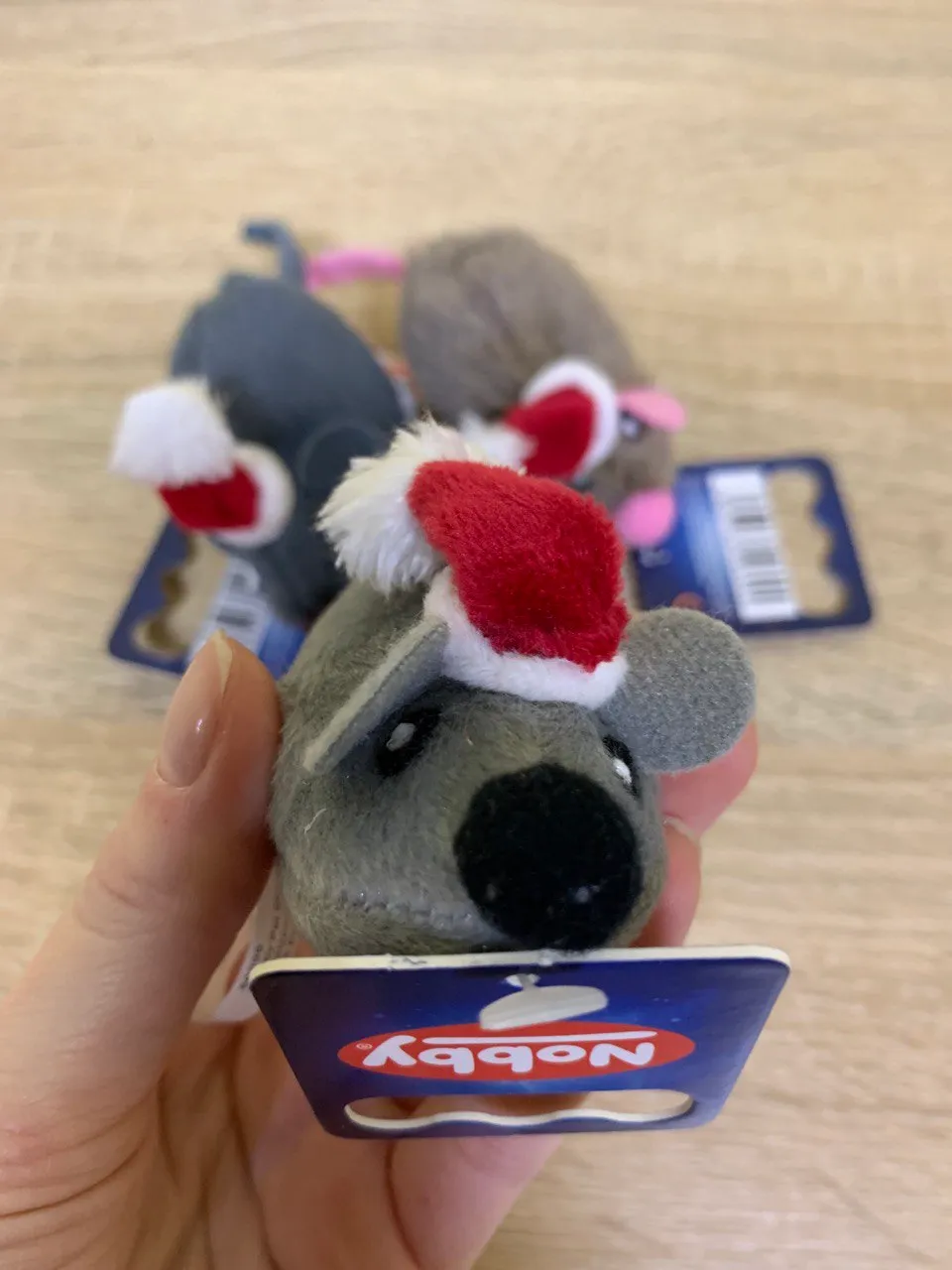50699 Іграшка плюшева Xmas Мишка з мататабі 8см