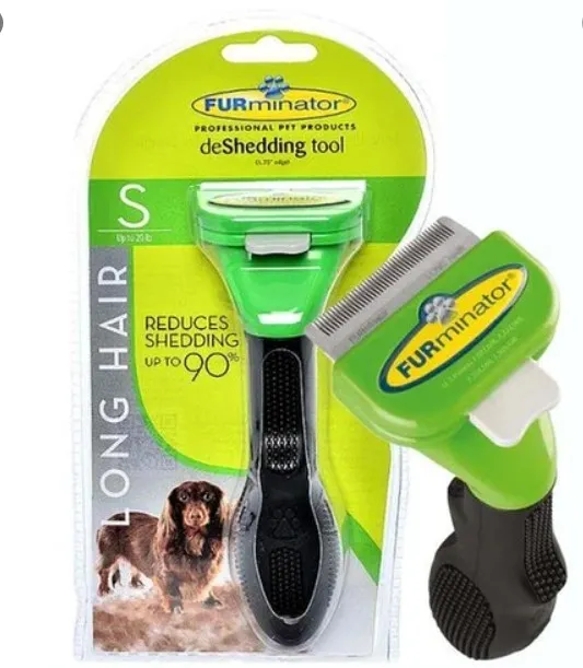 FURminator 46*5мм зелений з кнопкою для собак та котів