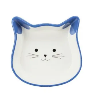 24494 Миска Trixie в формі котячої голови (кераміка) 0.25л 12см