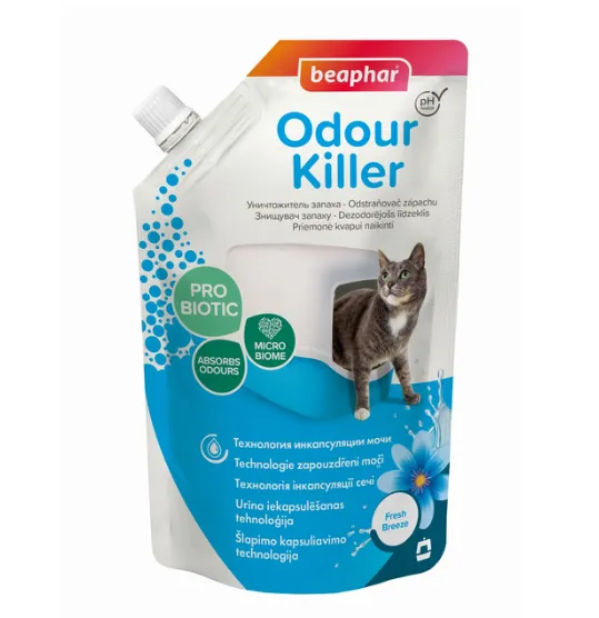 Beaphar Odour Killer for Cats Знищувач запаху Морський бриз 400г 152346