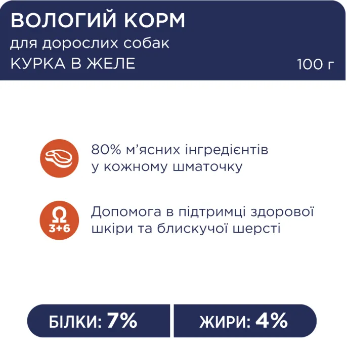 К4Л для собак малих порід з куркою в желе 0.1кг