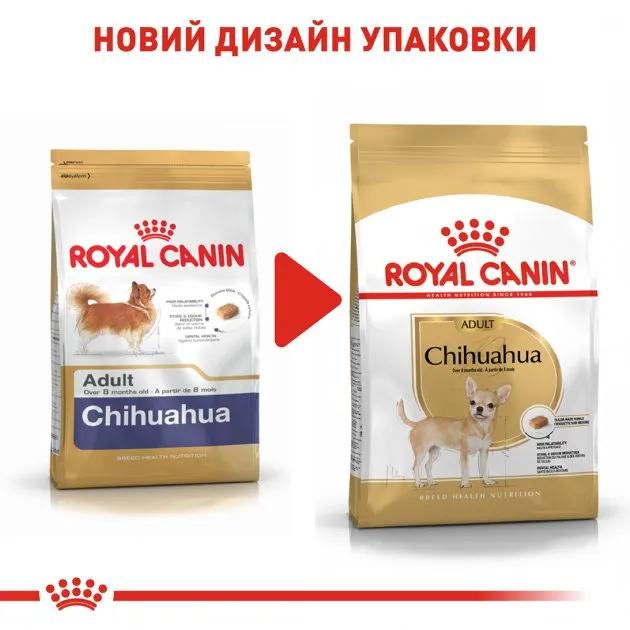 Royal Canin, Chihuahua Adult, для дорослих собак породи чихуахуа віком від 8 місяців, 3кг