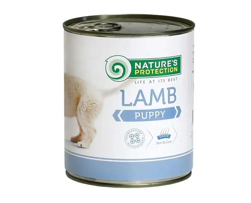 Консервований корм для собак Nature's Protection Puppy Lamb (для цуценят з ягням) 400г