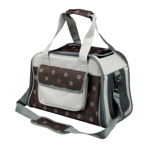 28954 Сумка-переноска "Tasche Libby" 25*27*42см cірий/коричневий