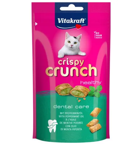 Подушечки для котів Vitakraft Crispy Crunch м'ята для зубів 60г 28813