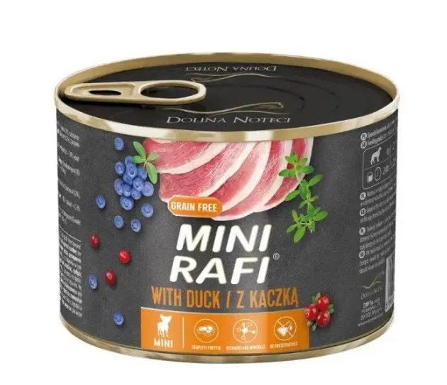Mini Rafi для собак малих порід консерва з качкою 185г