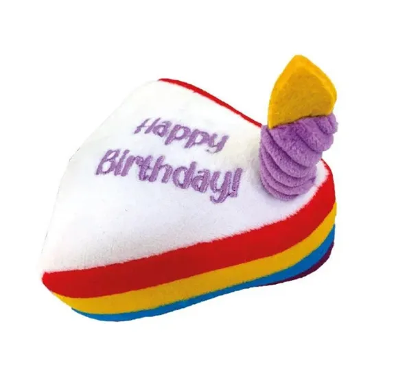 Іграшка для собак CROCI Pet's Party Cake плюшевий шматок торту 12.5*11.5*11см С6073937