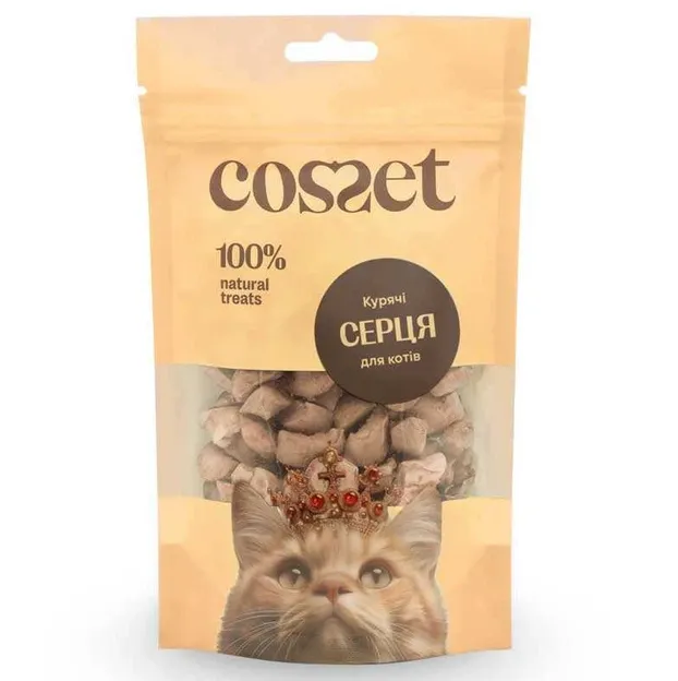 Cosset Курячі серця для котів 40г