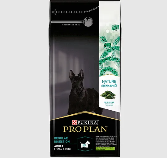 ProPlan, Nature Elements Сухий повнораціонний корм для дорослих собак дрібних порід з чутливою системою травлення. З ягням та спіруліною 700г