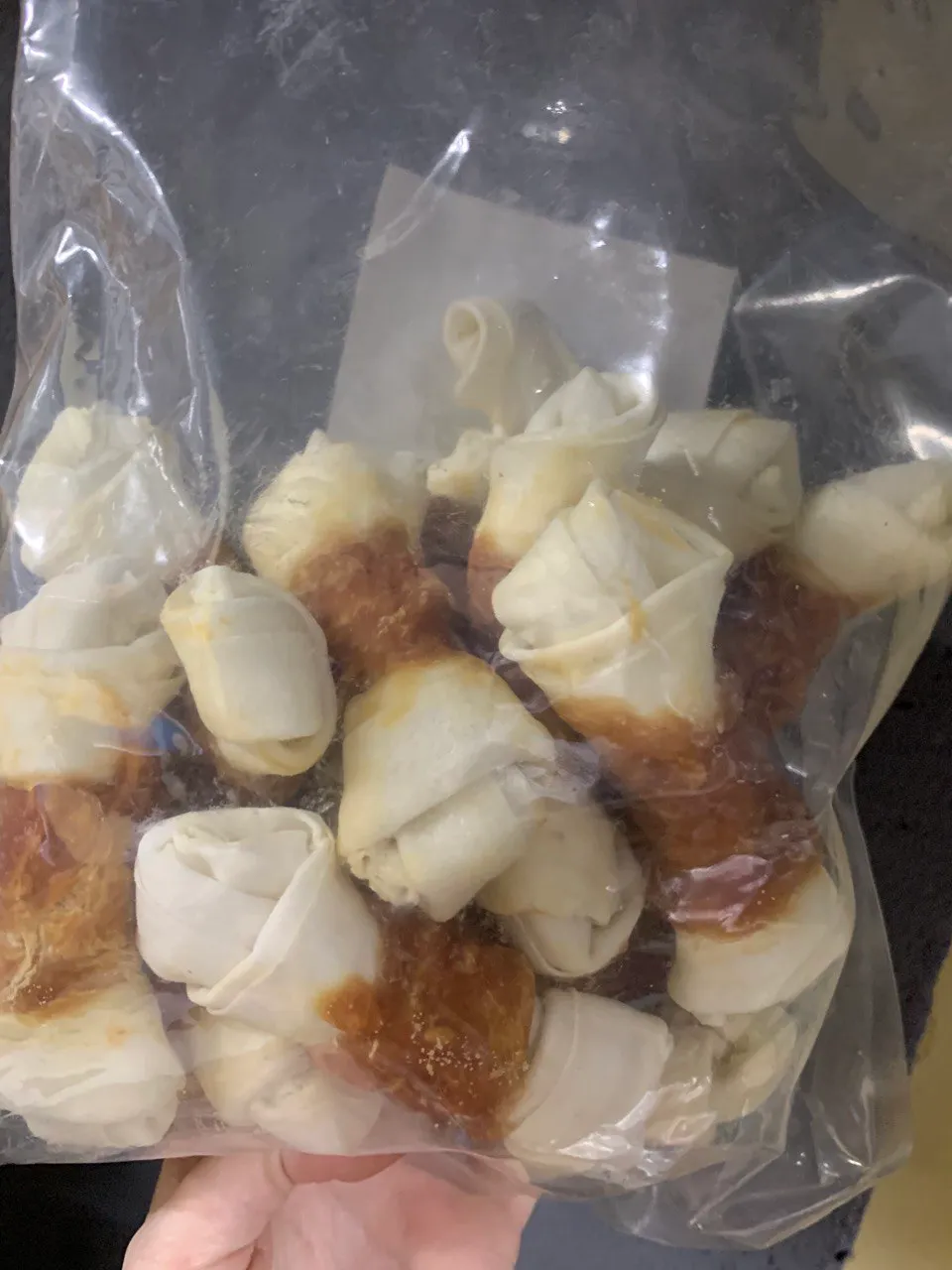 Кістка в'язана біла з (куркою) 11,5см 20шт 0113-51 1шт