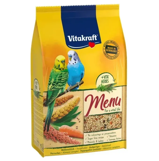Корм Vitakraft преміум меню для хвилястих папуг 1кг 21444