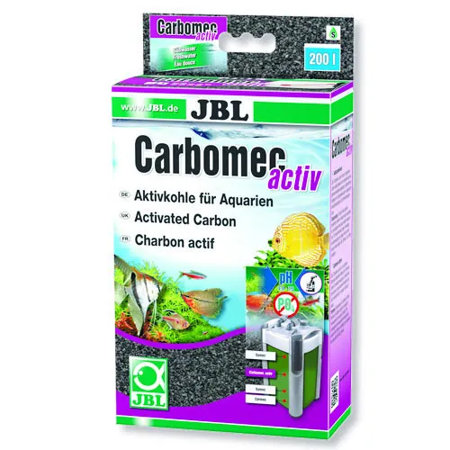 JBL Carbomec activ - високоякісний активований вуголь для прісних акваріумів, 400 г