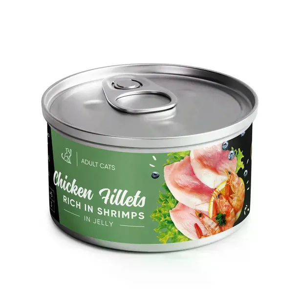 Корм Savory вологий для дорослих котів з філе курки і креветками в желе 70г 20994